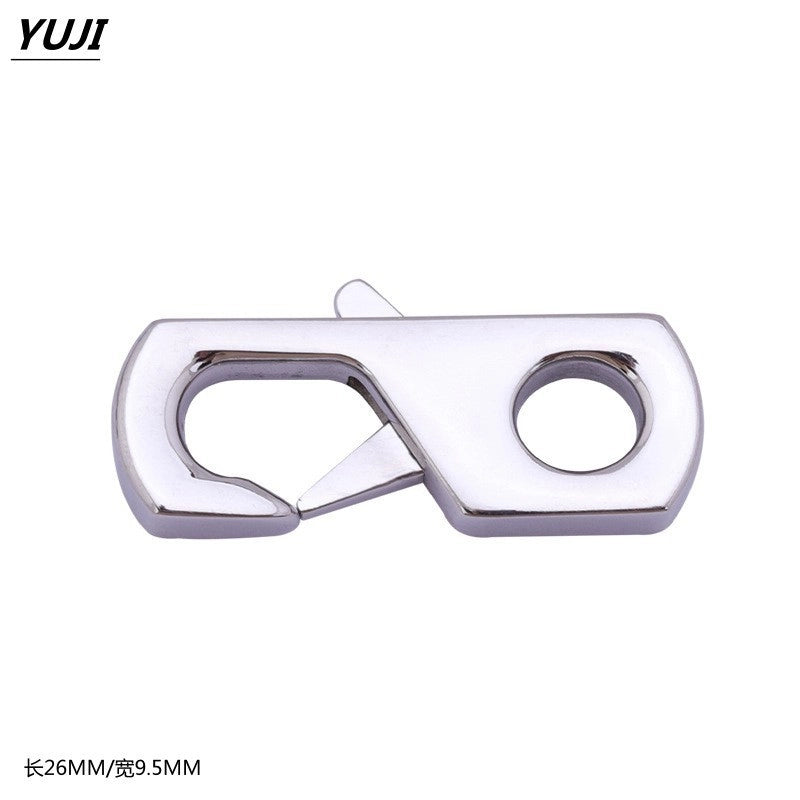 Titanium Steel Men’s Handmade Cuban Chain Square Chain Thick Stainless Steel Bracelet Metal Trendy Men’s And Women’s Bracelet