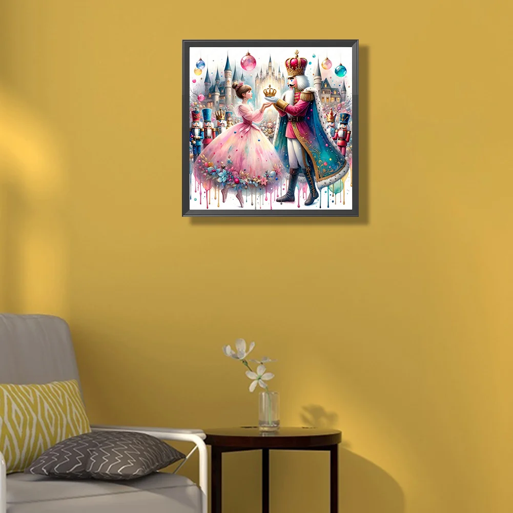 Diamond Painting - Full Square Drill - Nutcracker and Princess(Canvas|45*45cm)