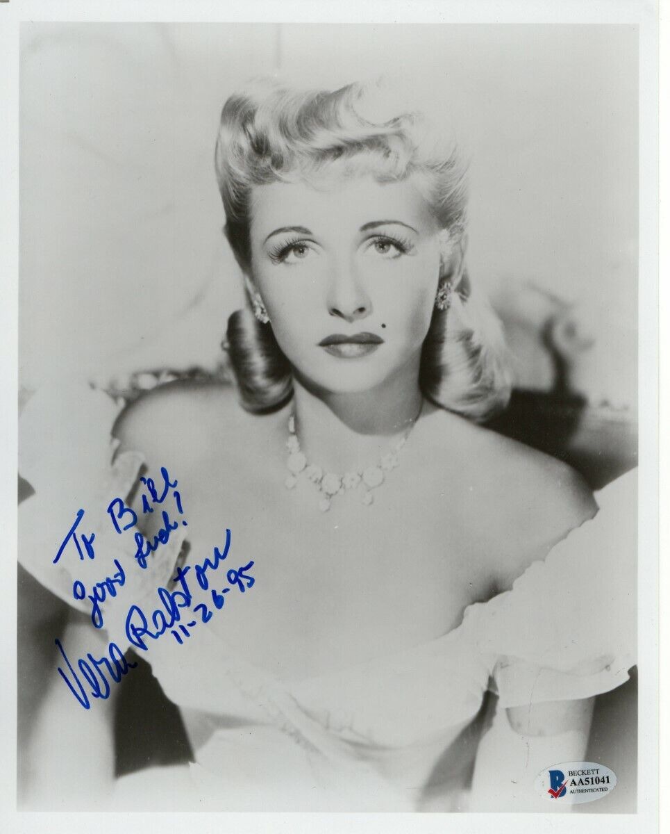 Vera Ralston Signed Autographed 8X10 Photo Poster painting Legendary Actress BAS AA51041