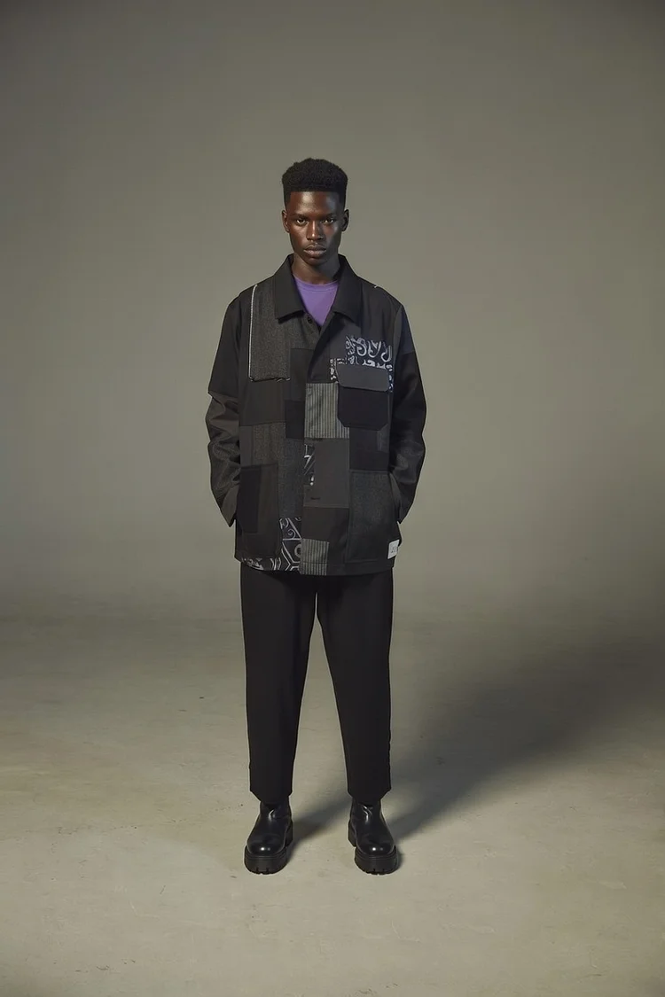 JUMA Unisex Upcycled Cargo Jacket - Black