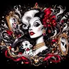 Witch Cruella-Full Round Diamond Painting 40*40CM