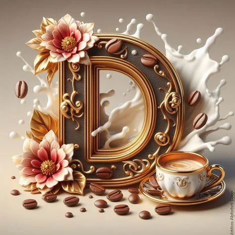Diamond Painting - Full Round Drill - Coffee Alphabet(Canvas|40*40cm)