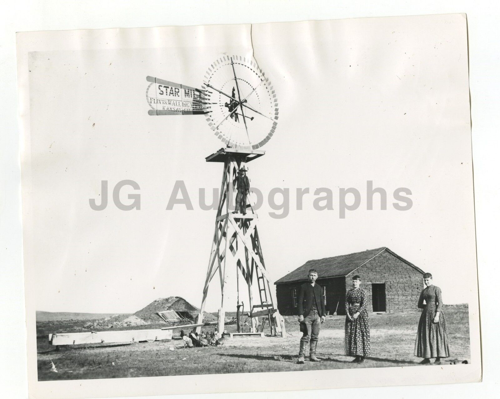 Nebraska History - Vintage 8x10 Photo Poster paintinggraph - Custer County, 1887