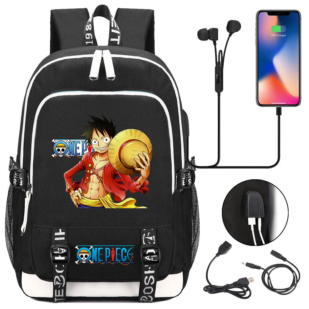Buzzdaisy Premium One Piece Backpack with USB Charging Port and Laptop Protection - Multi-Pocket for Large Capacity Storage