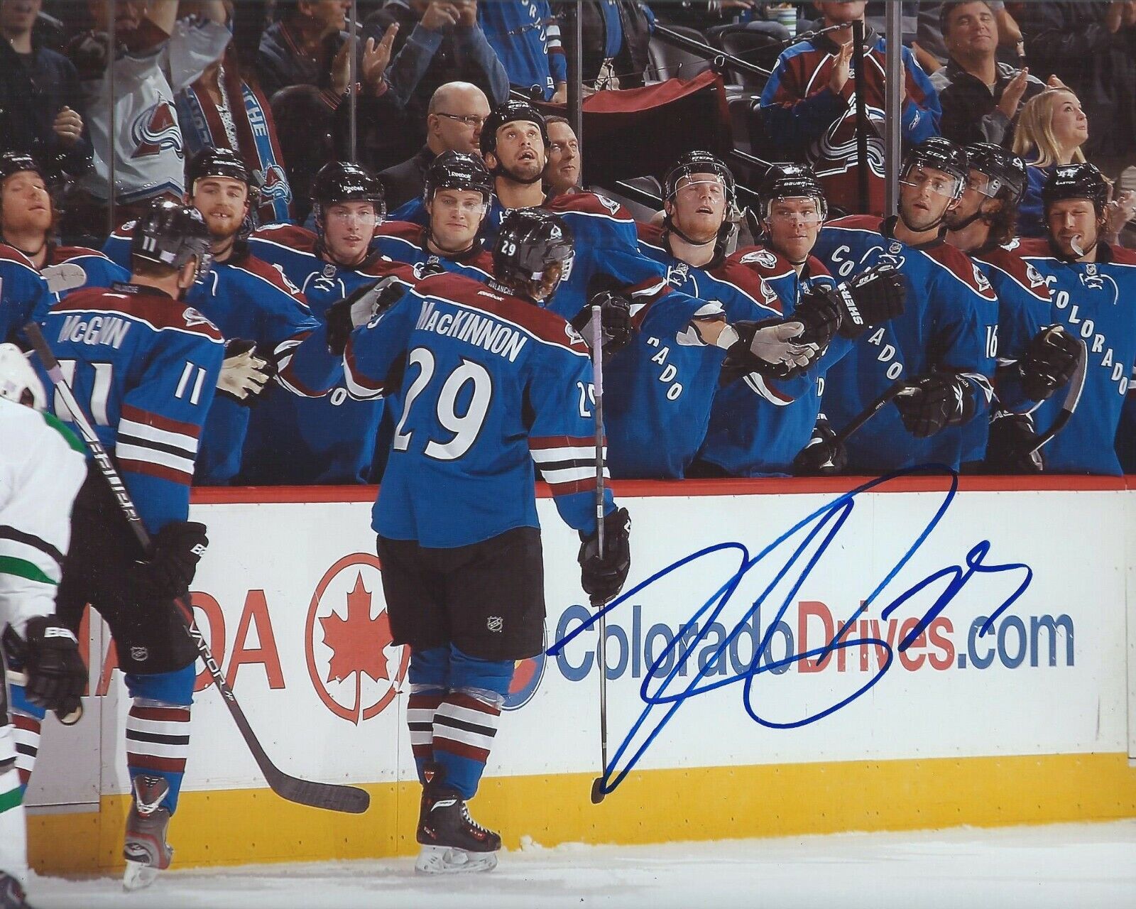 Nathan MacKinnon Signed 8x10 Photo Poster painting Colorado Avalanche Autographed COA A