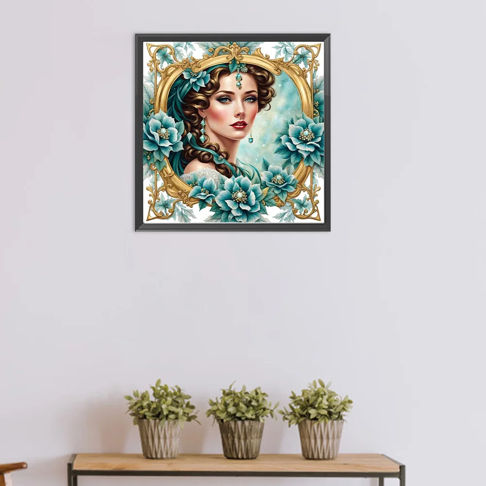 DIY Paint By Number 40*40cm - Photo Frame Lady