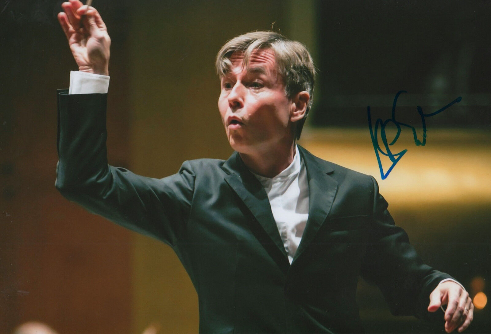 Esa-Pekka Salonen Conductor signed 8x12 inch Photo Poster painting autograph