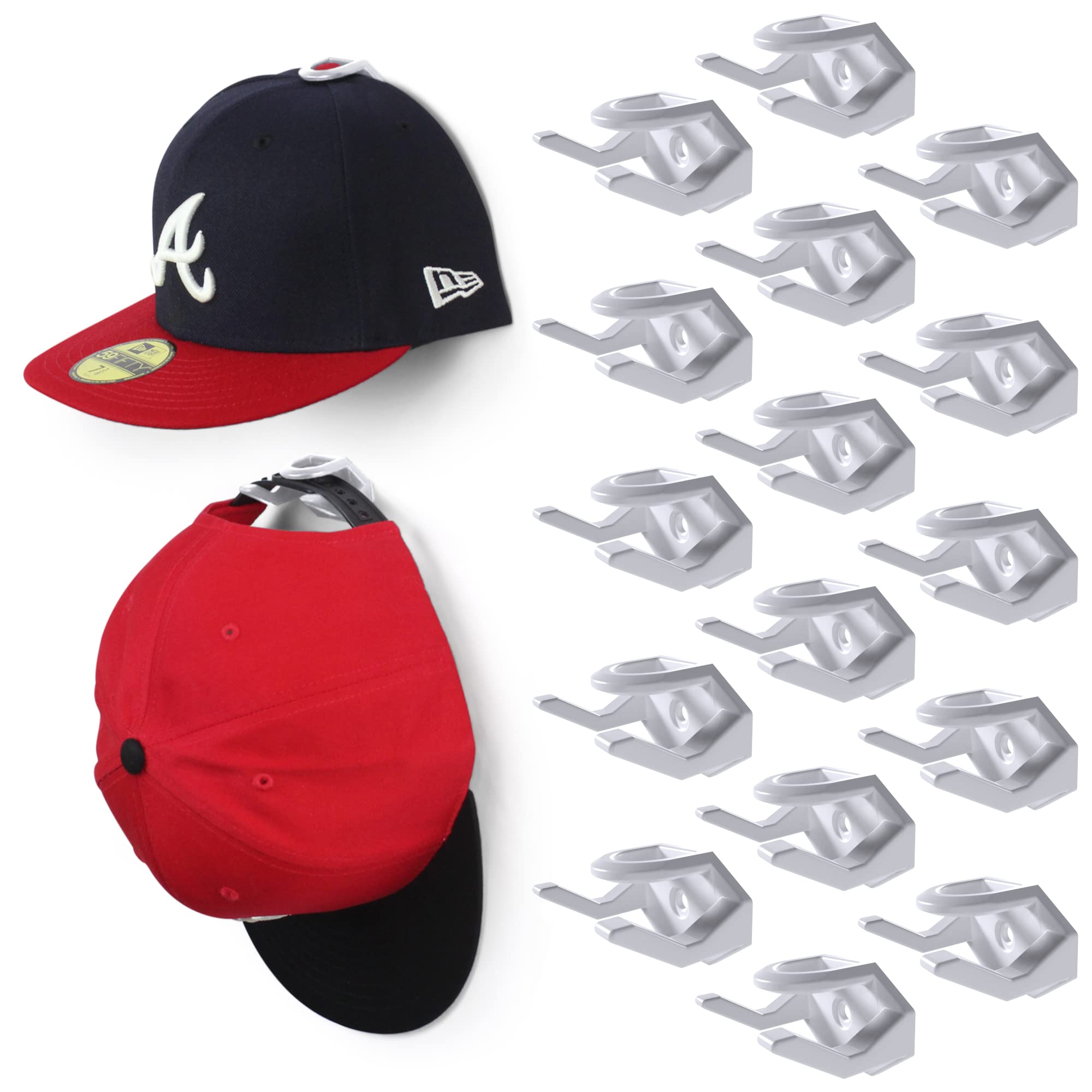MODERN JP ADHESIVE HAT HOOKS FOR WALL (10-PACK)