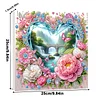 (Pre-Framed)Heart Landscape-Special Shape Diamond Painting Kit(25x25cm)