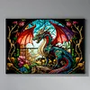 (Big Size) Flying Dragon - 11CT Stamped Cross Stitch 60*45cm/23.62*17.72in