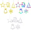 5 Pack Christmas Window Lights Decorations with Suction Cup Battery Powered LED Sucker Lamp Multifunctional Xmas Decorative Lights for Christmas Window Glass Wall Indoor Decorations