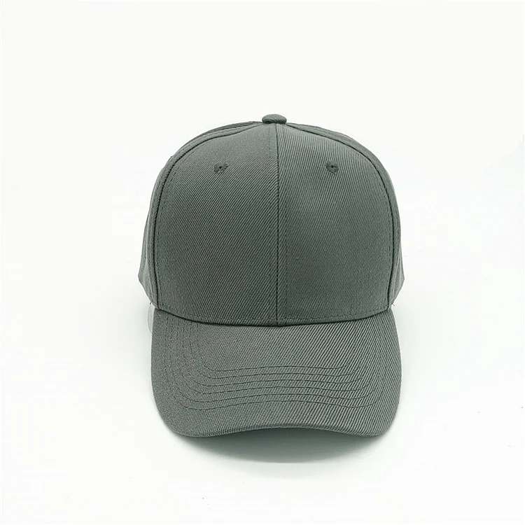 Adult solid acrylic baseball cap Curved visor hats Men women casual plain trucker cap Adjustable sun hats casquette Dad hats