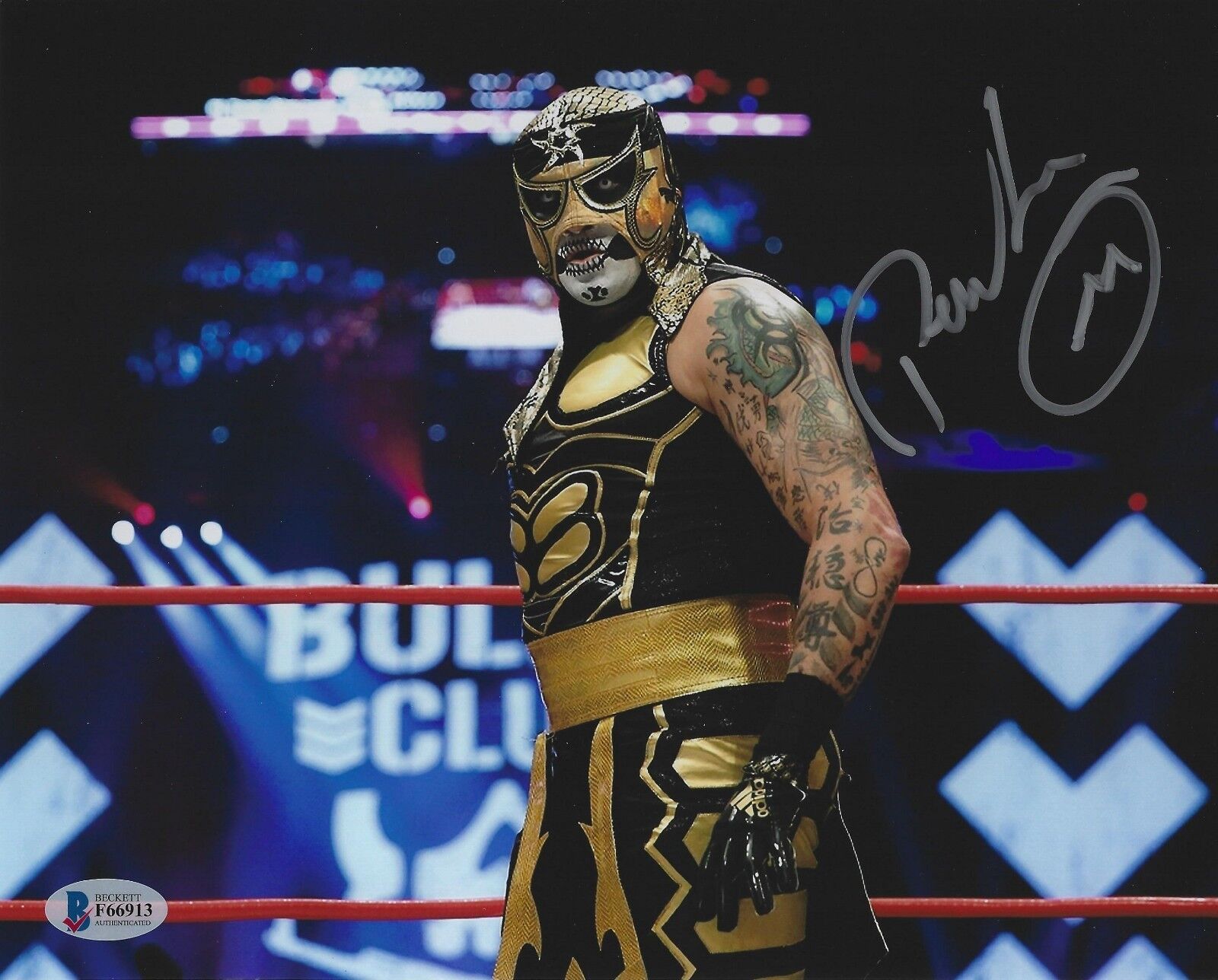 Pentagon Jr Penta el 0M Signed 8x10 Photo Poster painting BAS COA Impact Wrestling All In 2018