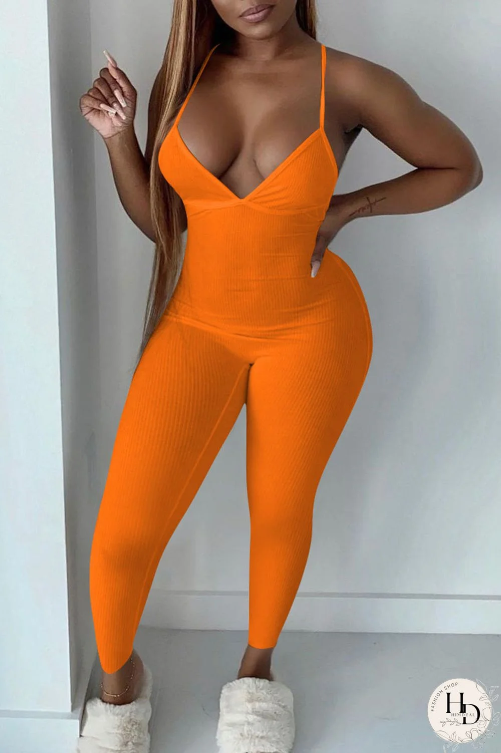 Black Sexy Solid Patchwork Spaghetti Strap Skinny Jumpsuits