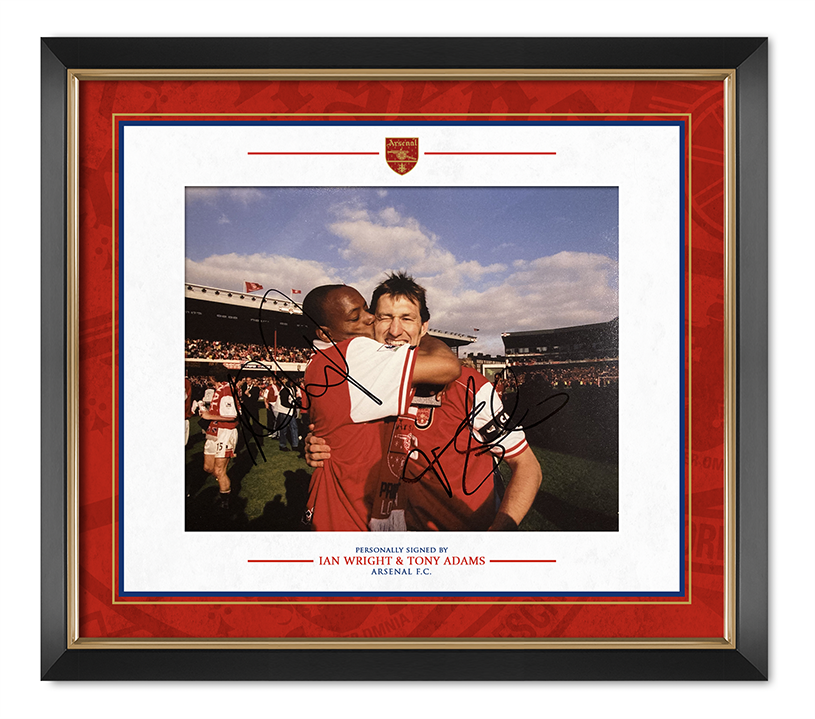 Tony Adams & Ian Wright Signed & Framed 12X8 Photo Poster painting Arsenal F.C. COA AFTAL (B)