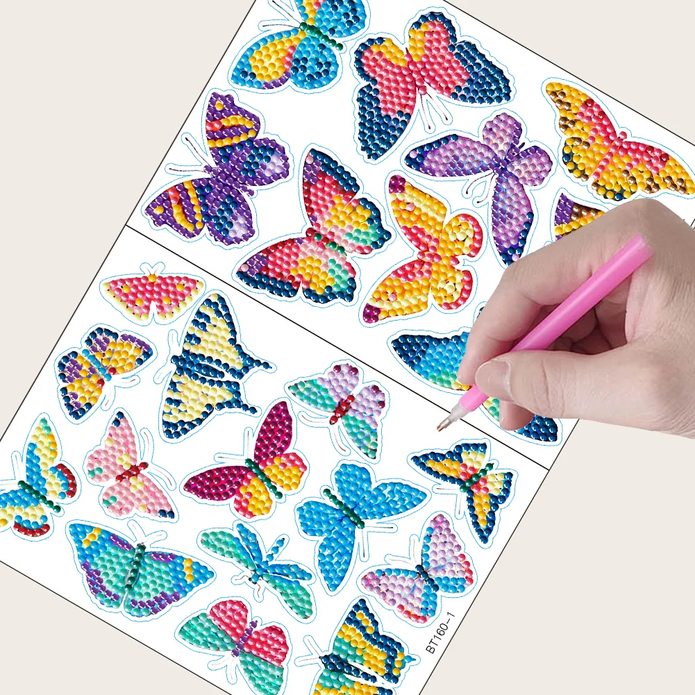 Diamond Painting Sticker Cartoon Pattern DIY Art Craft for Kids Adult Gift Rewards