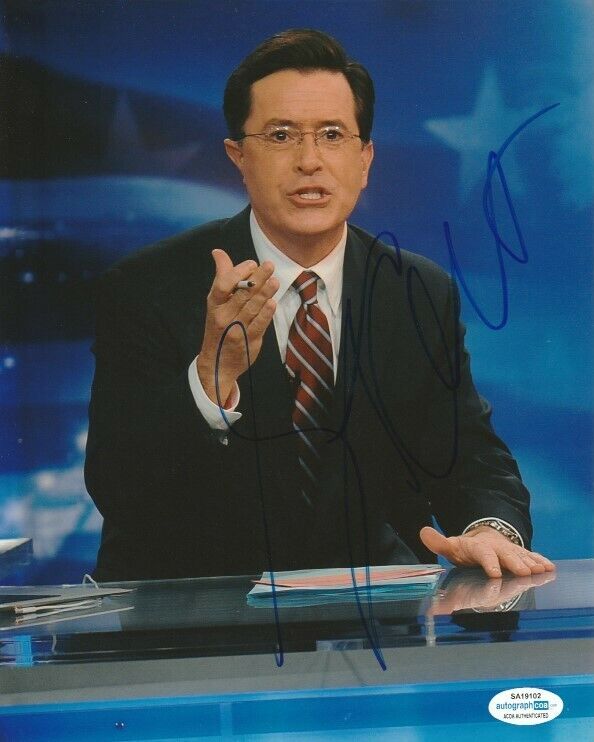 LATE SHOW STEPHEN COLBERT SIGNED 8x10 Photo Poster painting #2 AUTOGRAPH ACOA COA EXACT PROOF!