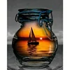 Sailing Boat In A Bottle - 11CT Counted Cross Stitch 40*50cm/15.75*19.69in