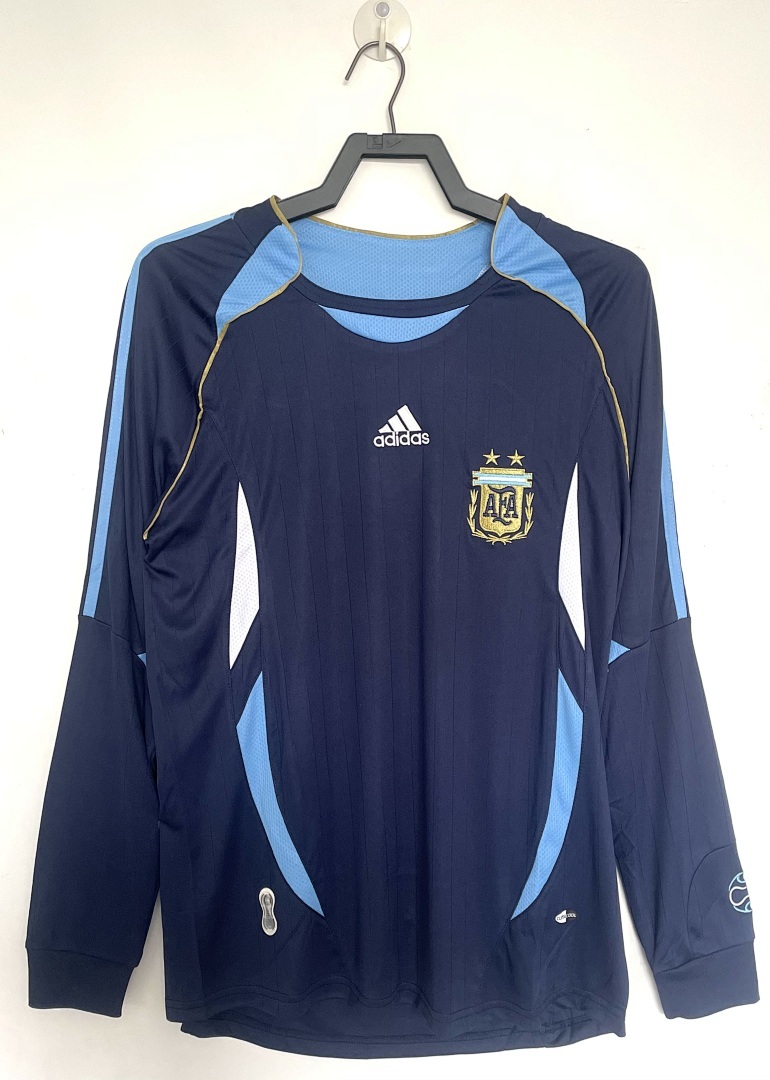 2006 Retro Long Sleeves Argentina National Team Away Football Jersey 1:1 Thai Quality joyfball