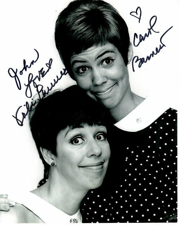 CAROL BURNETT and VICKI LAWRENCE Autographed Signed Photo Poster paintinggraph - To John