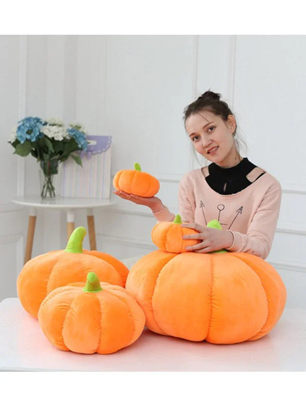 Halloween Pumpkin Plush Throw Pillows for Couch-elleschic