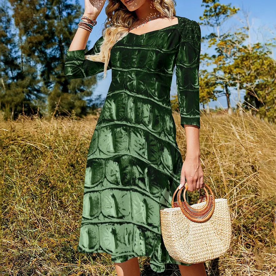 pine green dress Maisie Dress