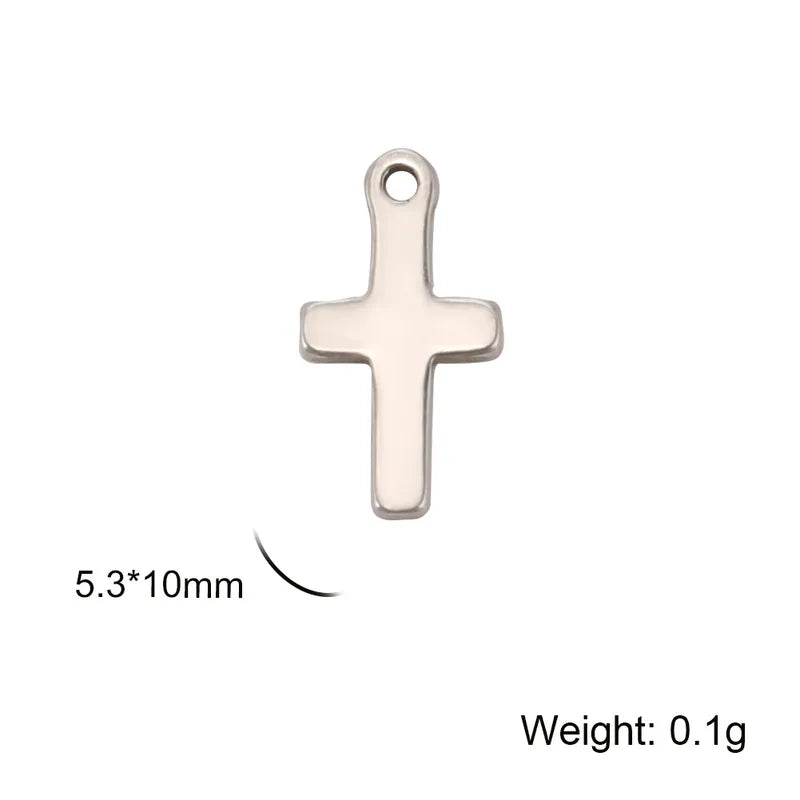 1 Piece 5.3*10mm 7.5*9.5mm 9.1*10mm 304 Stainless Steel Moon Heart Shape Bow Knot Pendant