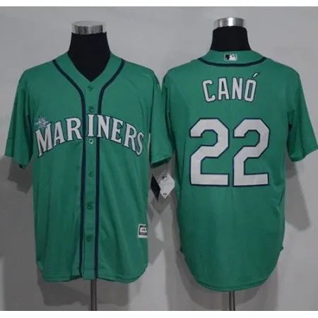 Mariners #22 Robinson Cano Green New Cool Base Stitched MLB Jersey