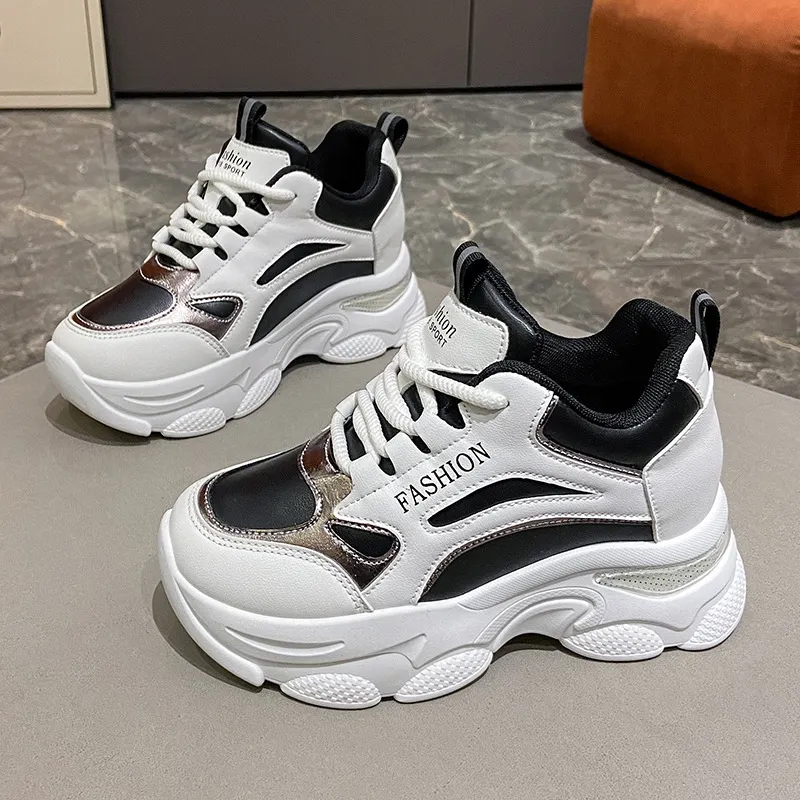 Churchf Churchf Version Of The Thick Platform Small White Shoes 2024 Spring Fashion New Dad Shoes Female Ins Tide Increased Casual Sports Single Shoes Female