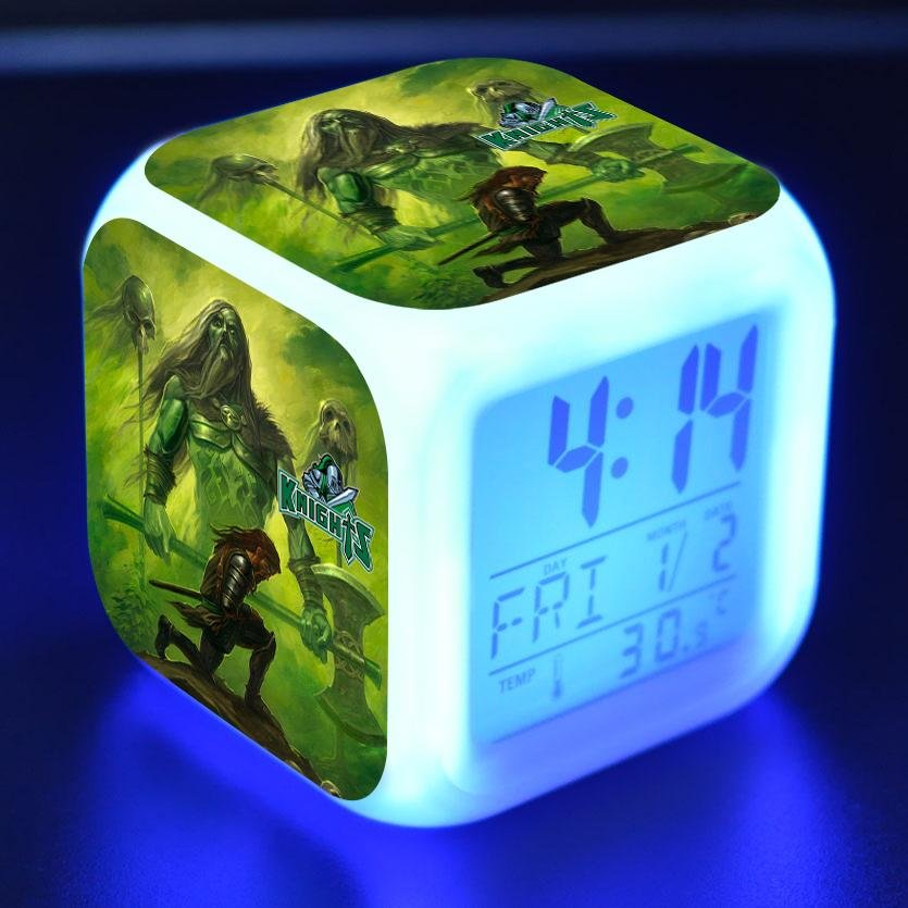 The Green Knight Digital Alarm Clock 7 Color Changing Night Light Touch Control for Kids
