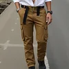 Men's Three-dimensional Pocket Overalls Loose Wear-resistant Outdoor Trousers