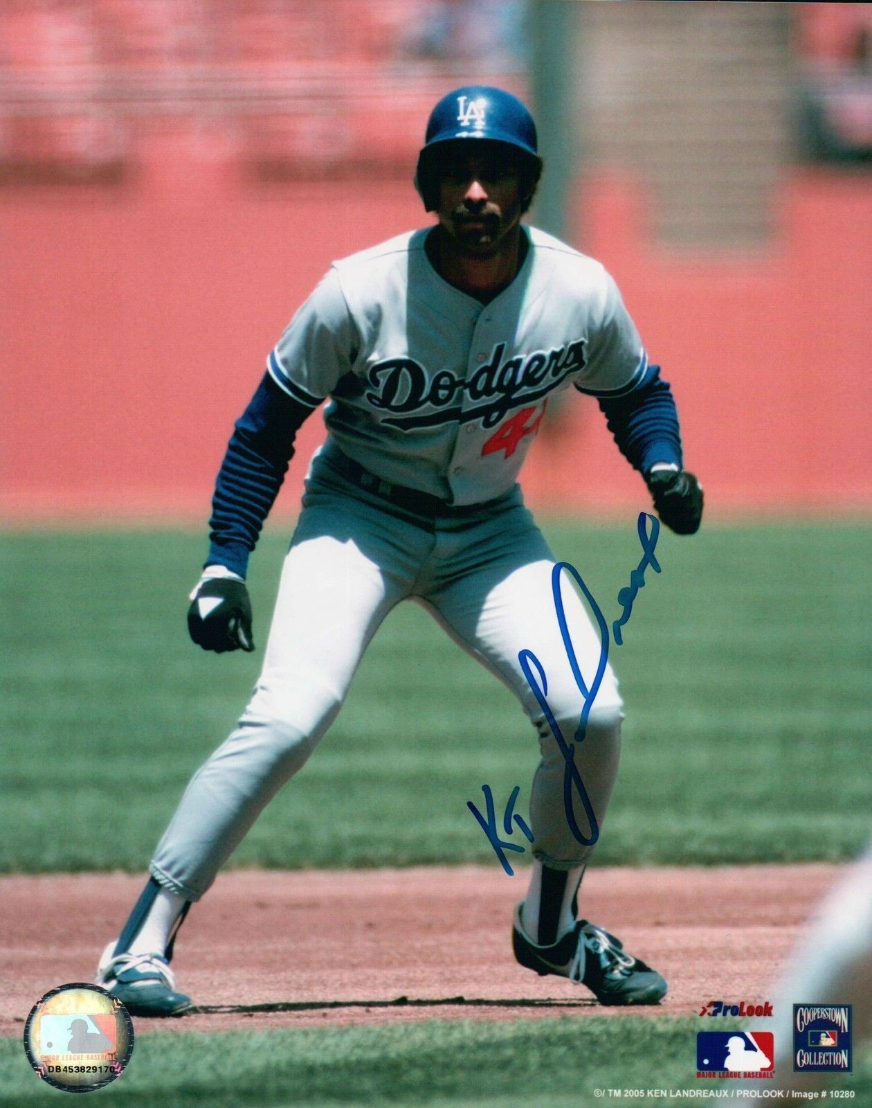 Ken Kenny Landreaux Signed 8X10 Photo Poster painting Autograph Dodgers Lead Off Right Auto COA