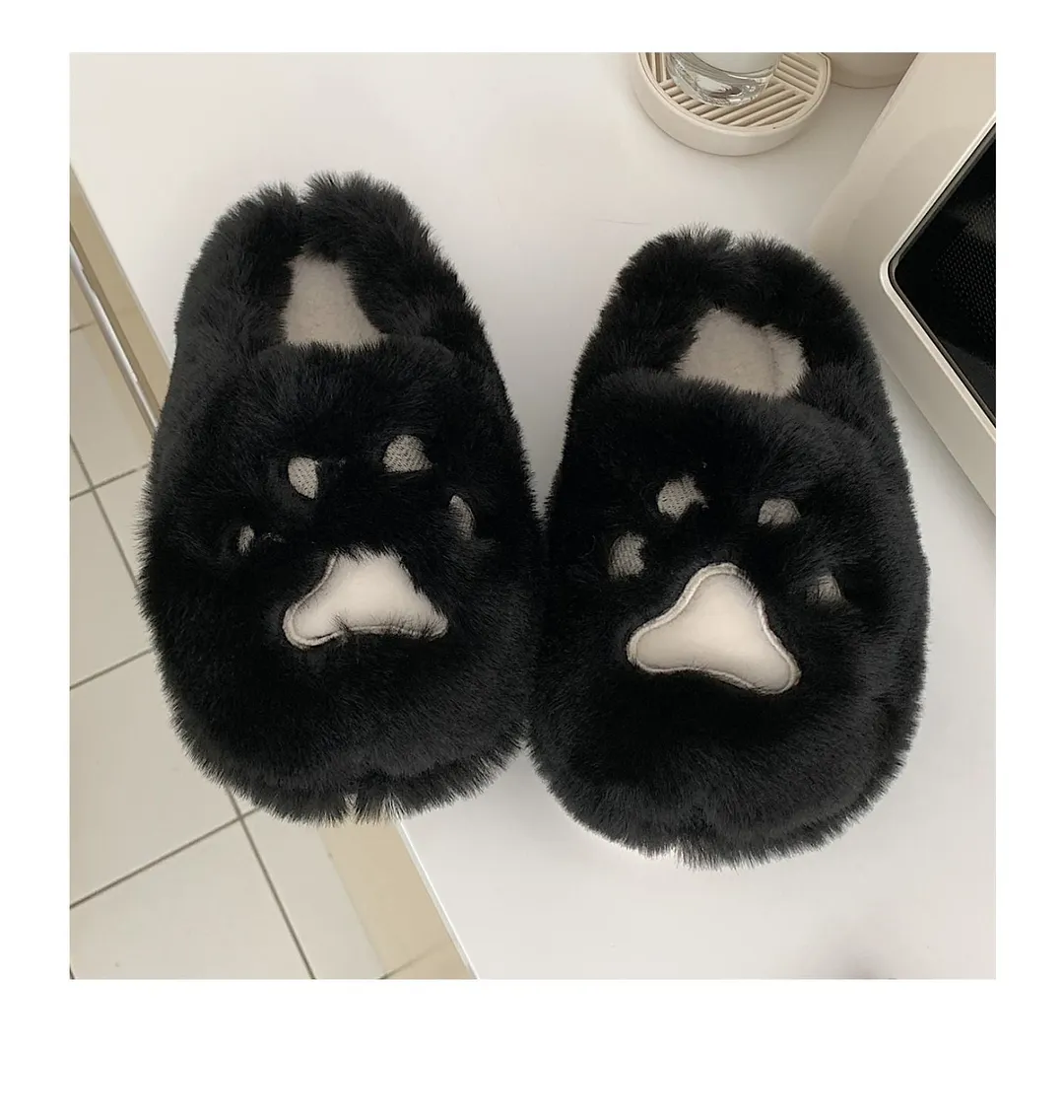 2022 Winter Women Slipper Cat Claw Cotton Home Slippers Warm And Non Slip Indoor Household Plush Slipper For Female