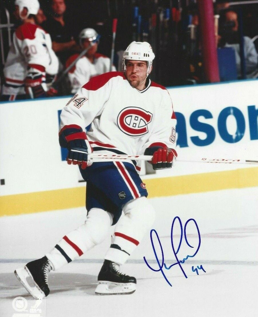 Yanic Perreault Autographed 8x10 Montreal CanadiensB776