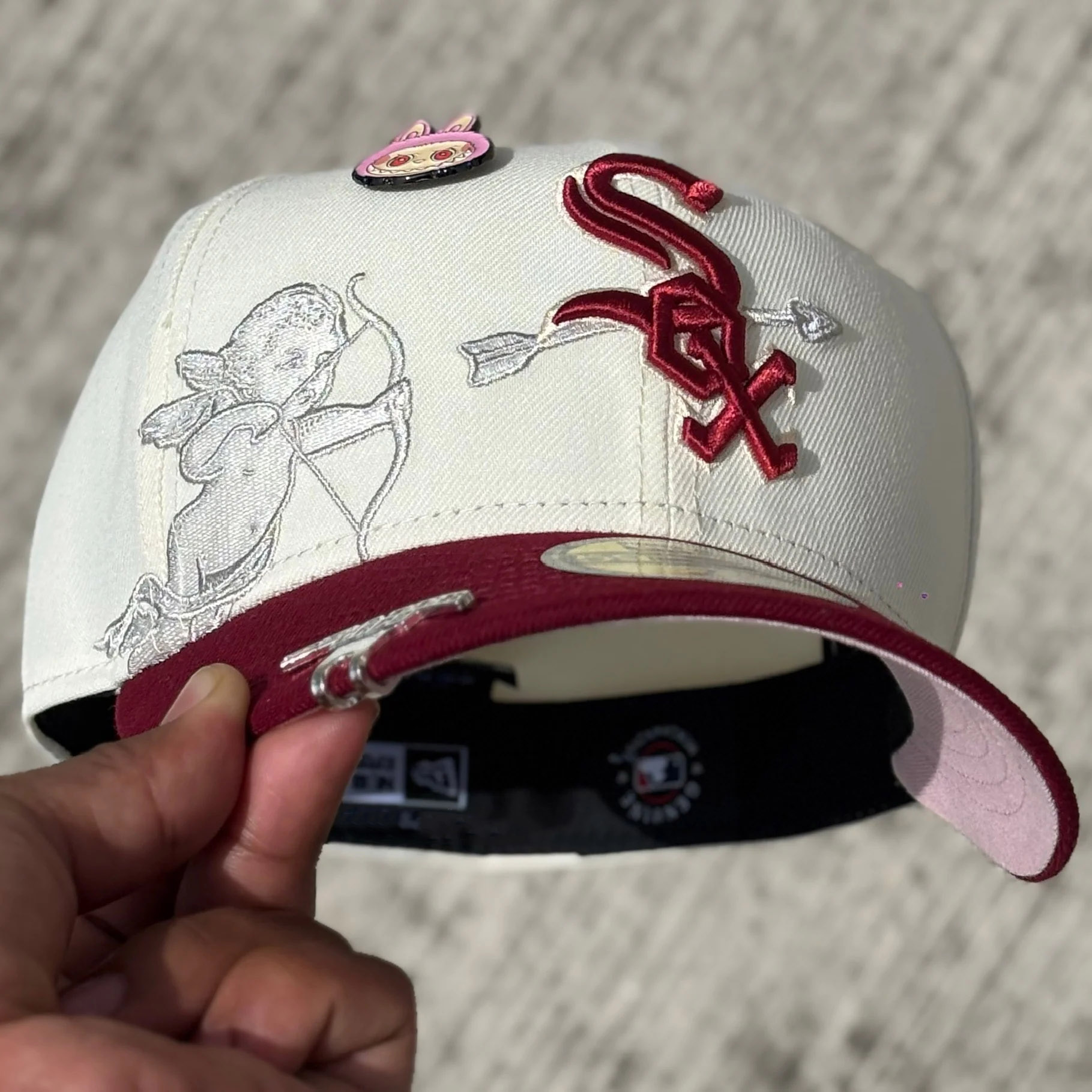 NEW ERA CHICAGO WHITE SOX CHERUB 59FIFTY FITTED EMBROIDERED CASUAL BASEBALL CAP