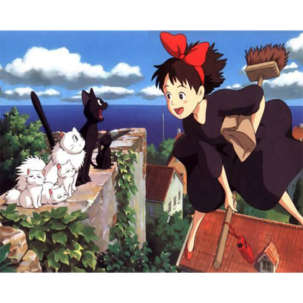 Kiki'S Delivery Service - Painting By Numbers - 50*40CM gbfke