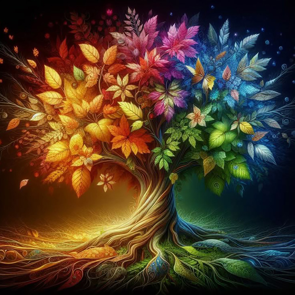 Tree Of Life 40*40cm(canvas) full round drill diamond painting