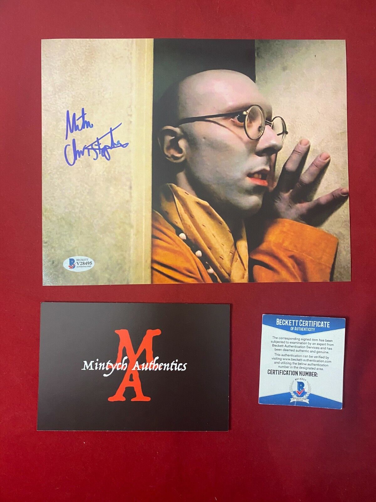 MIKE CHRISTOPHER DAWN OF THE DEAD AUTOGRAPHED SIGNED 8x10 Photo Poster painting! BECKETT COA!