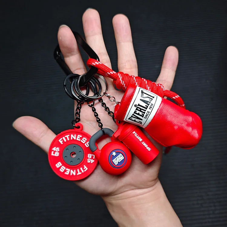 💪 60% OFF NOW! ✨ Mini Gym Keychain - Cute & Motivational Accessory for Fitness Lovers, Lightweight and Durable Design 🏋️&zwj;♀️📦