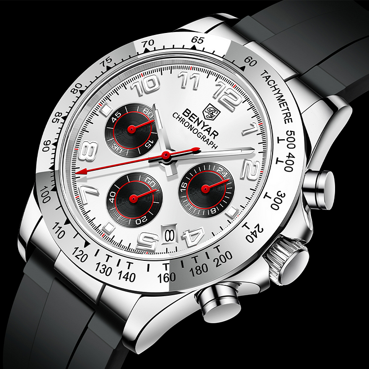Luxury Brand Chronograph Quartz Sport Automatic 30M Waterproof Watch