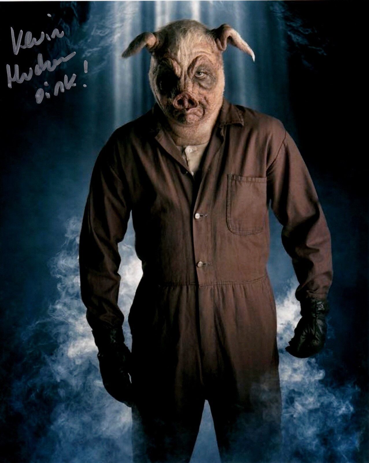 KEVIN HUDSON hand-signed DOCTOR DR WHO 8x10 w/ uacc rd coa PIGMAN COLOR CLOSEUP