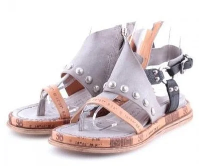 Shoes Woman Sandals Flat Casual Summer Sandals Women's Fashion Rome Flip Flops Wedges Sandals Artificial Leather Platform Shoes