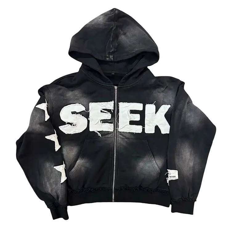 Letter Patch Casual Loose Couple Sweatshirt For Men And Women