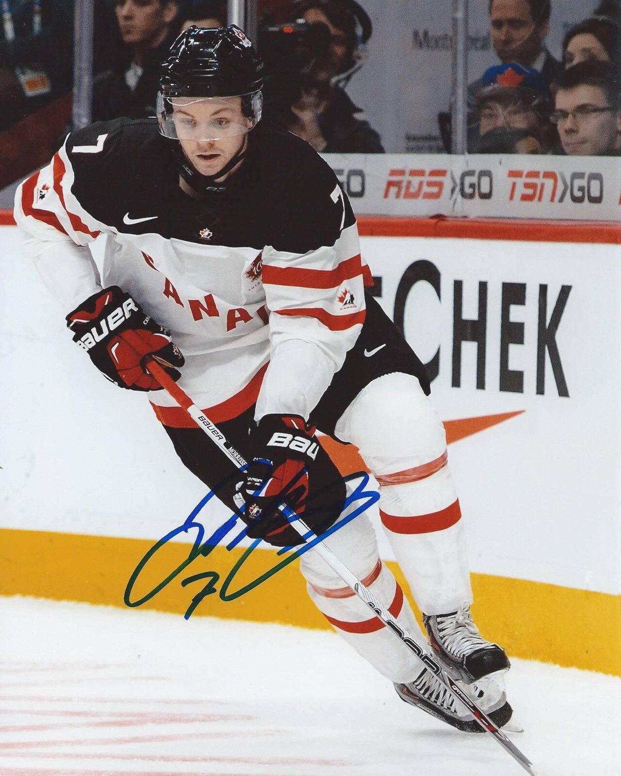 Josh Morrissey Signed 8×10 Photo Poster painting Team Canada World Juniors Autographed COA B