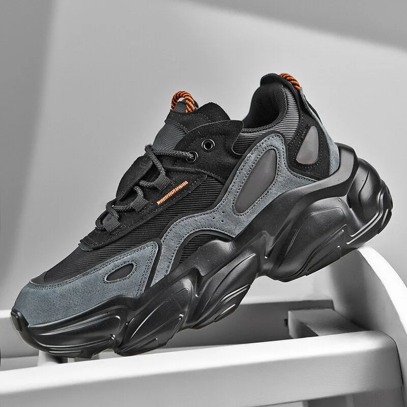 Unisex Spring Running Shoes Women Trend Chunky Sneakers Men Couples Platform Sport Shoes Mesh Walking Shoes  Zapatos De Hombre