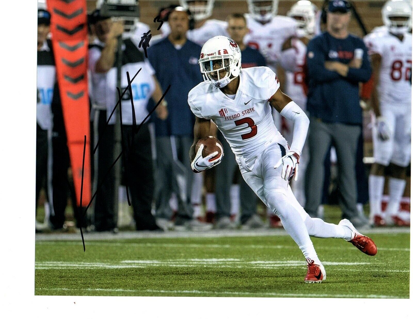 KeeSean Johnson Fresno State Signed autographed 8x10 football Photo Poster painting KJ Bulldogs