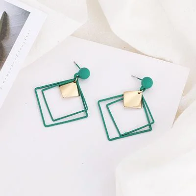 Hollow Square Earrings