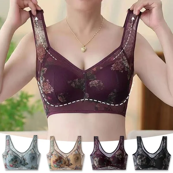 Lace Buttonless Comfortable Bra