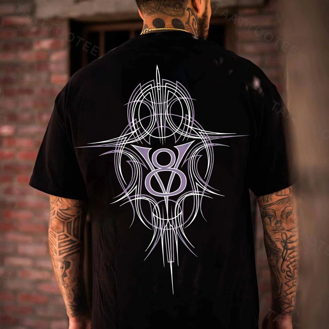 V8 Phantom Pinstripe Speed&Energy Print Men's T-shirt