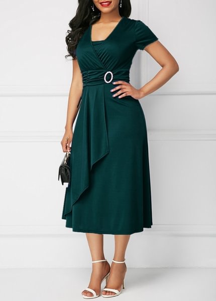 Best Selling Fashion Women's Chic Large Size Asymmetric Hem Evening Dress Mini Dress - Shop Trendy Women's Clothing | LoverChic